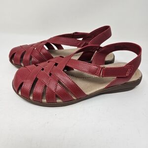Baretraps Brinley Womens 7 W Shoes Women's Red Strappy Sandals S31